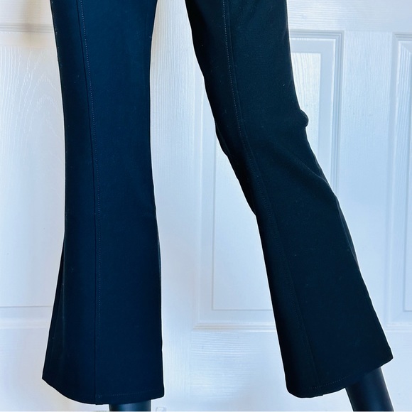 NWT Cinq a Sept Slit Pants Black Mina Stretch Zipper Side Cropped Size 2 $325 - Picture 14 of 15